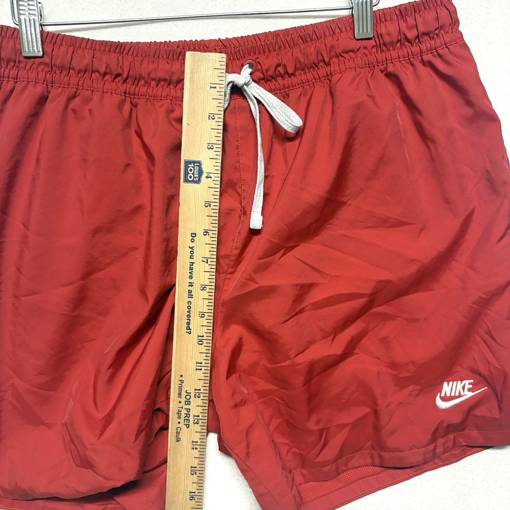 Nike Sportswear Woven Lined Flow Shorts Red Mens Size L - Picture 9 of 14